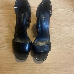 Madden Girl Glossy Black Heels